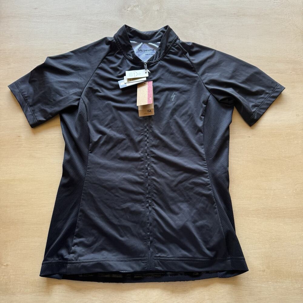 Specialized SL Jersey Ss Women’s Large Competitive Road L BLACK NEW Slim